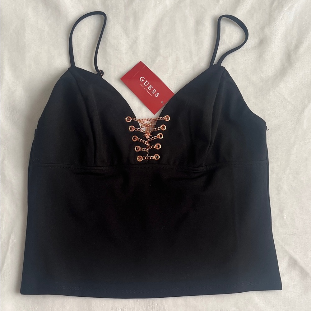 Guess Black crop top